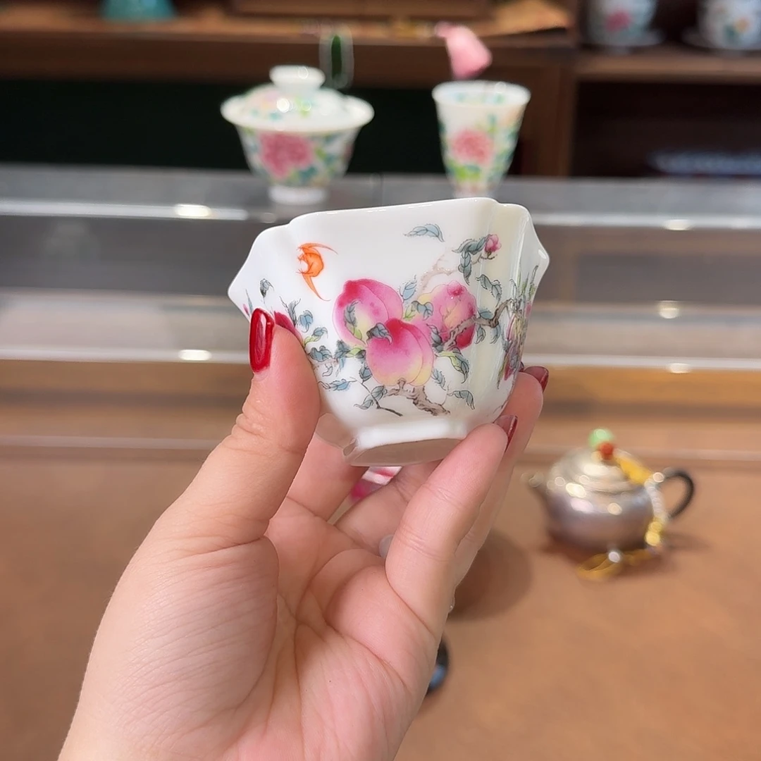 珐琅彩主人杯茶具套装