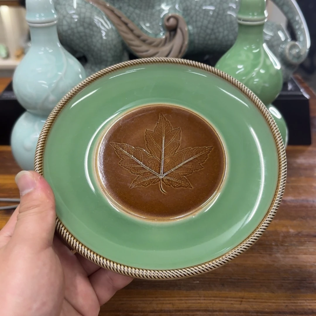 龙泉青瓷茶具微瑕7058