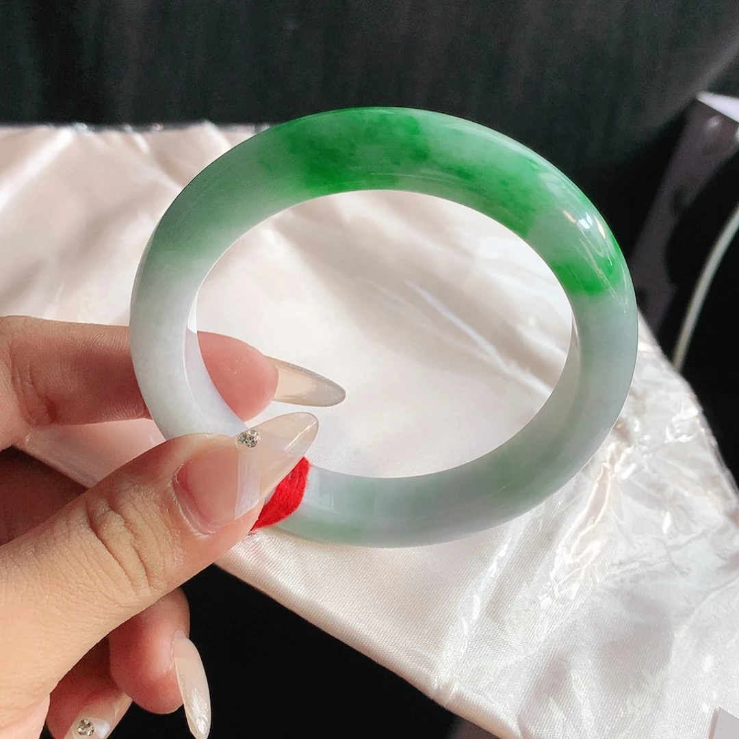 翡翠手镯未镶嵌琴58圈2156