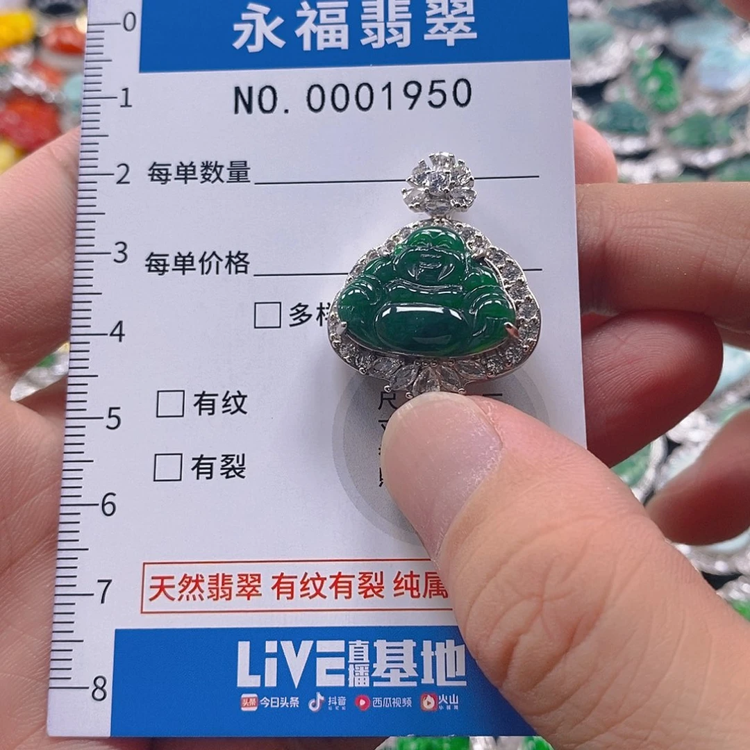 翡翠未镶嵌吊坠(不含链)