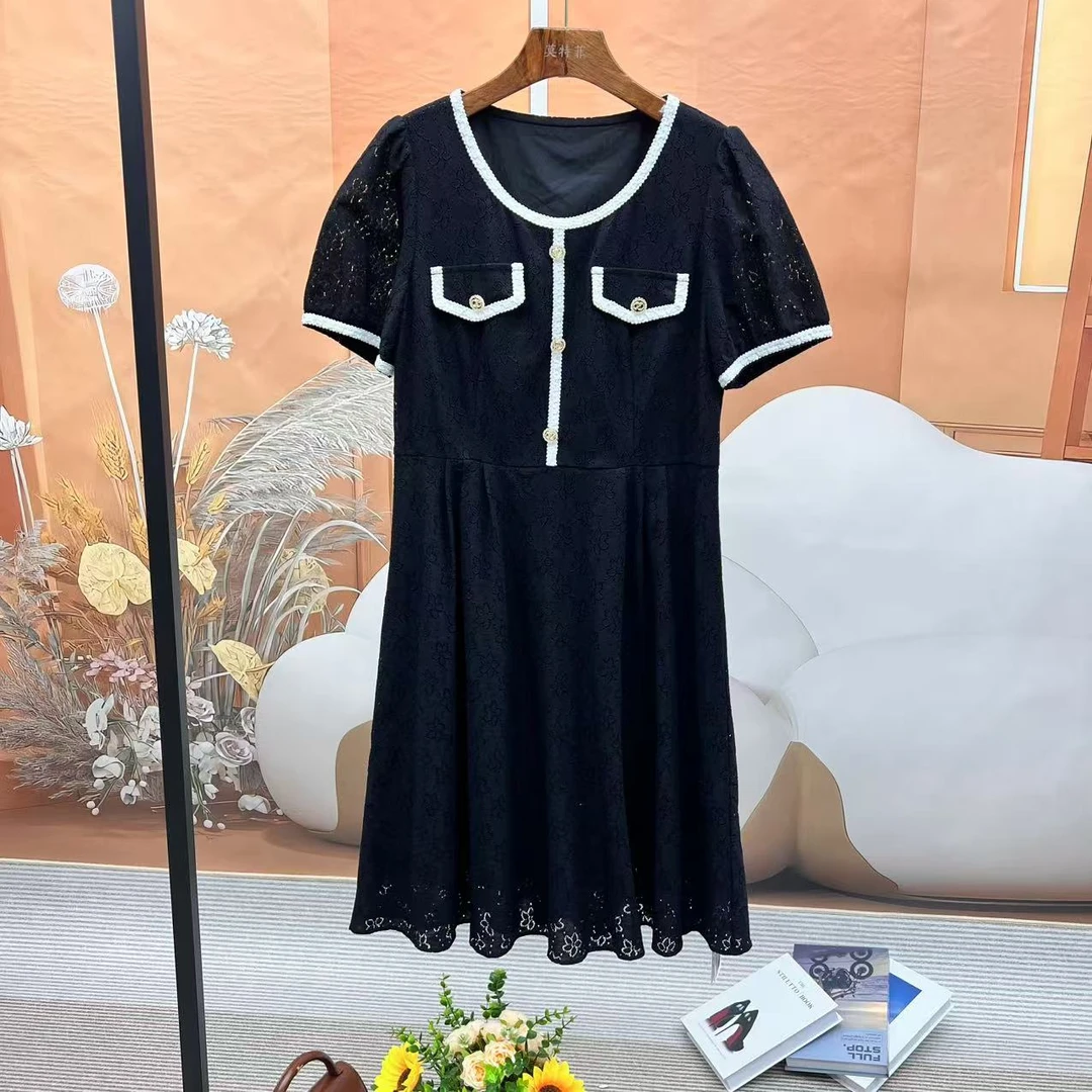 BQ2011-C百搭轻奢时尚气质优雅宽松温柔设计师休闲公主连衣裙女士