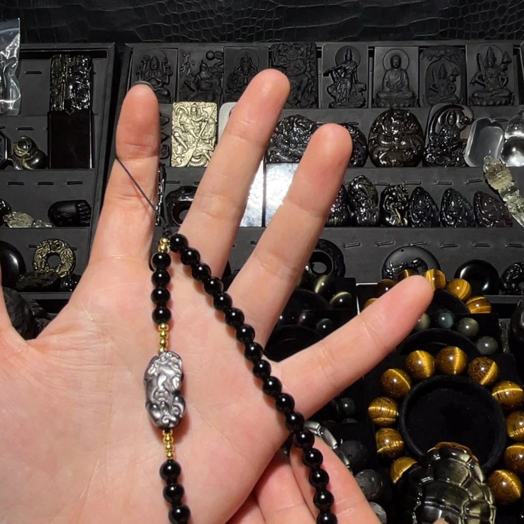 刺***雅黑曜岩未镶嵌珠宝奇石