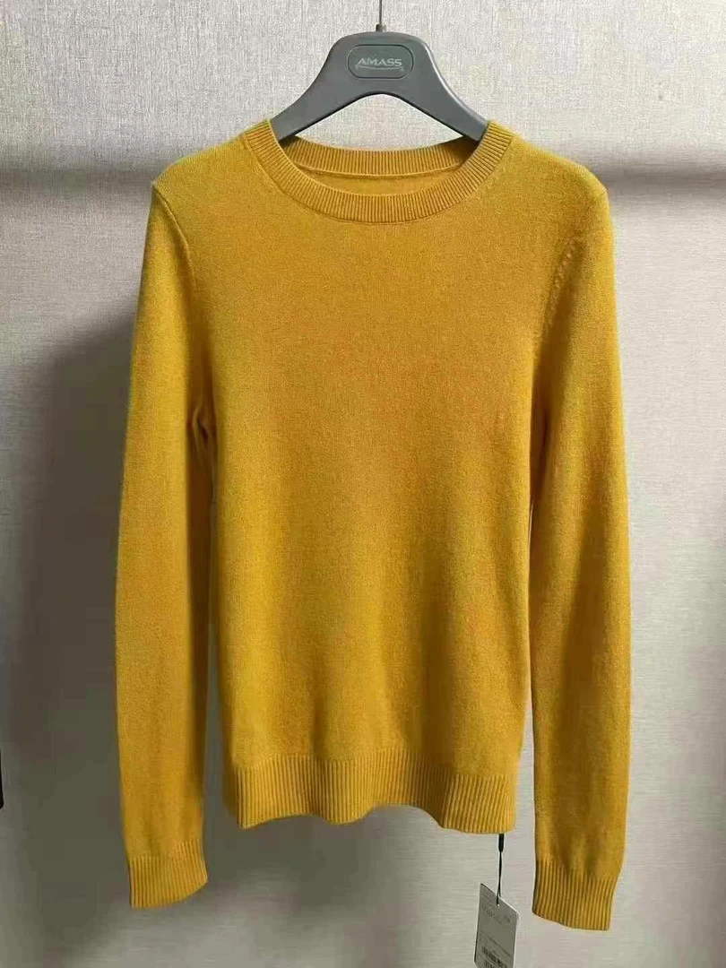 不支持退换/不起球百搭女士秋冬宽松型针织衫圆领薄款时尚1399463