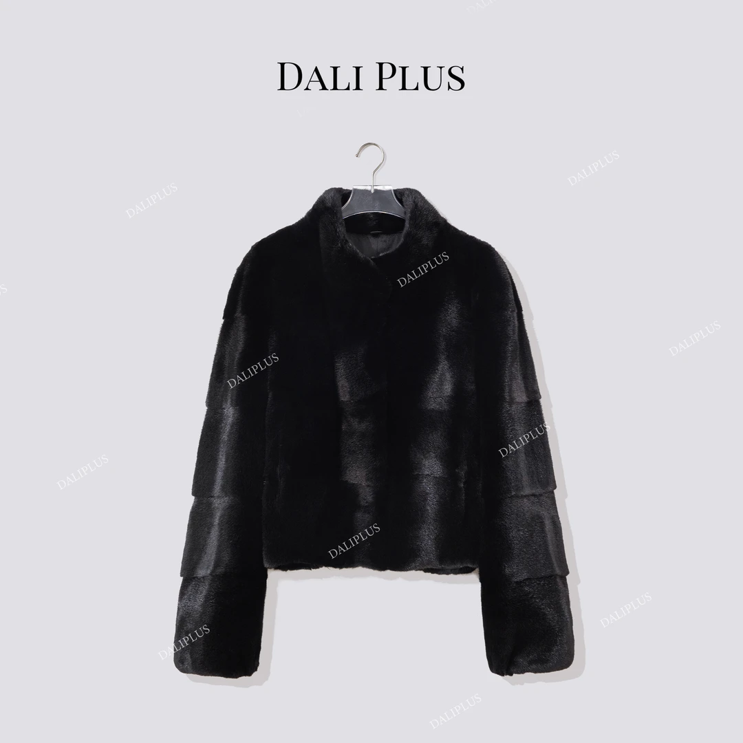 DALI PLUS“宝嘉美"水貂皮草 横排工艺皮草外套-D5MM3451