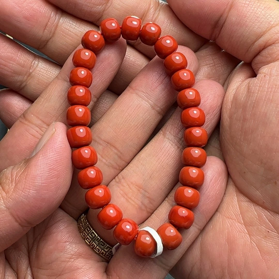 南红玛瑙颈饰未镶嵌闲*