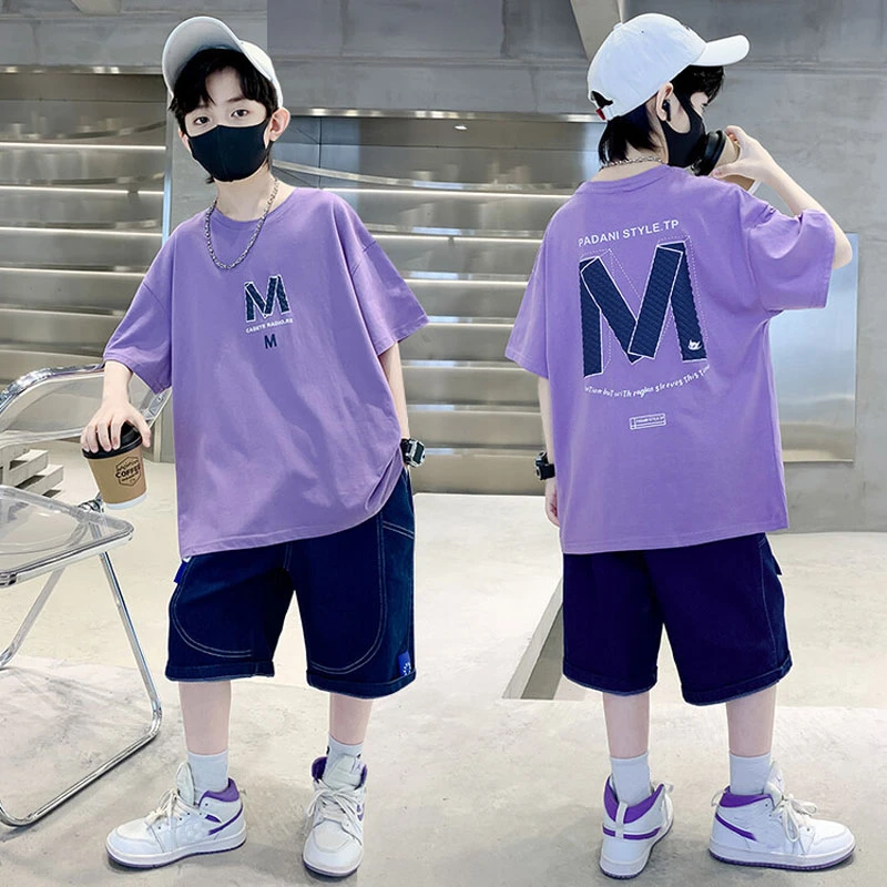 男童夏装套装儿童夏款休闲运动洋气男孩中大童帅气夏季韩版6-12岁