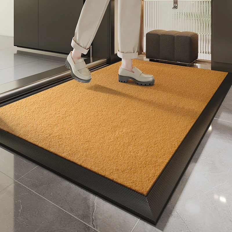 入户门地垫高级感进门脚垫家用门口地毯门厅防滑垫耐磨仿椰棕门垫