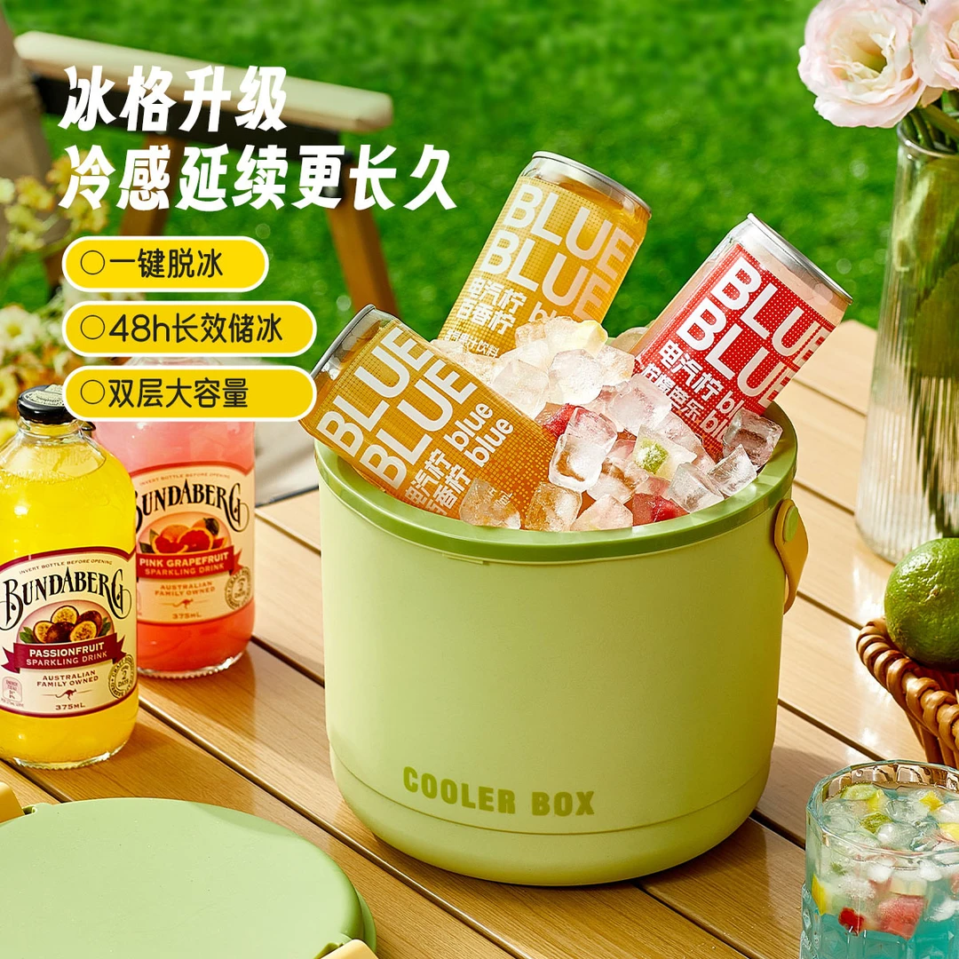 双层冰格桶家用大容量冰桶冰块制冰器冰格盒冰块盒冰格桶露营