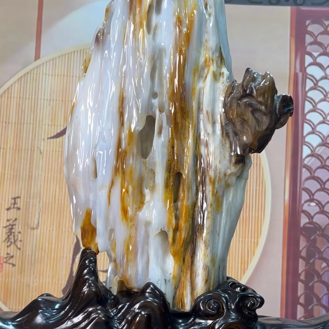 硅化玉（树化玉）未镶嵌摆件