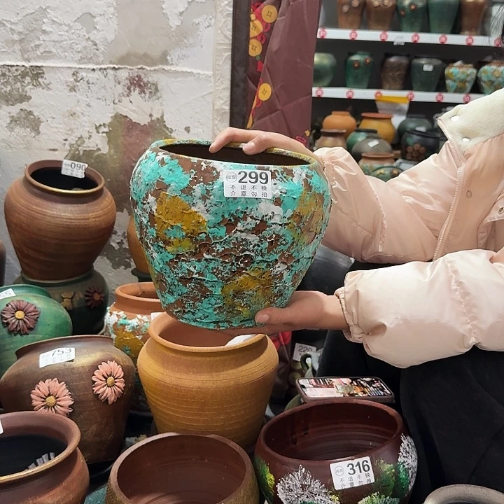 23彩绘高度20口径19