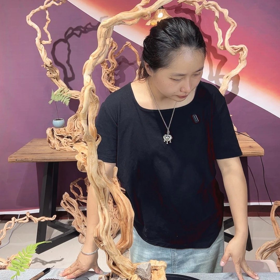 景***具天然杜鹃根根艺摆件