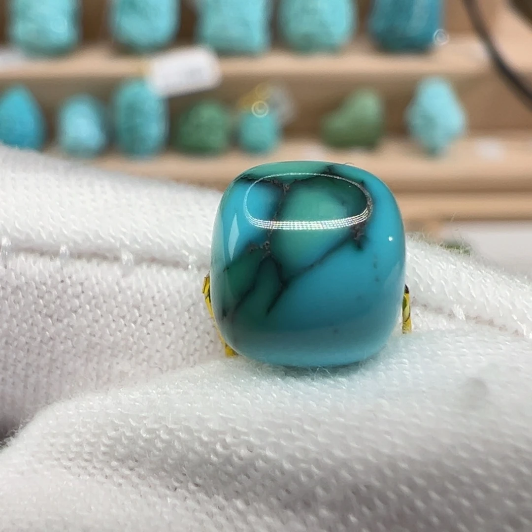 绿松石未镶嵌配饰8×7.4