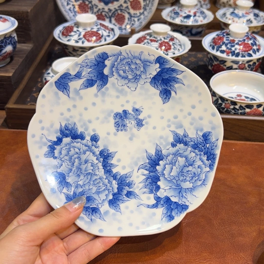 摆件陶景德镇陶瓷茶器百宝箱