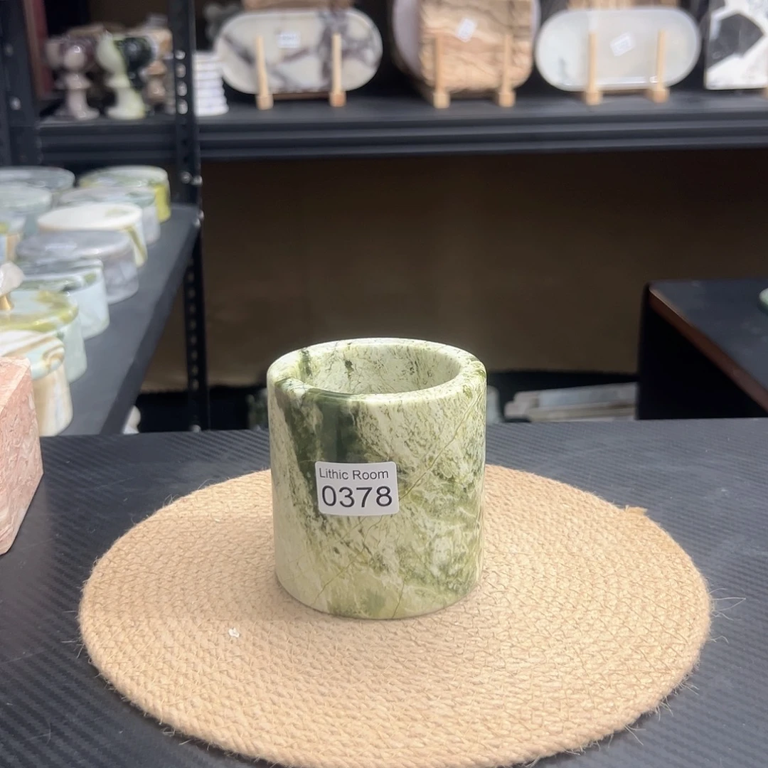 天然大理石0378笔筒