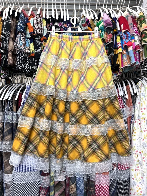 手作款拼布长裙（直播间链接）