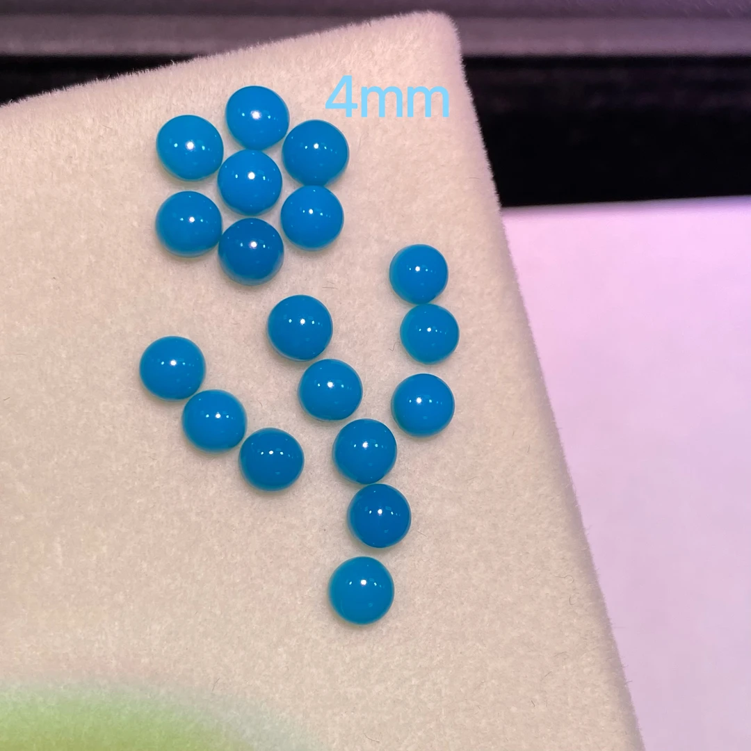 素面美国蓝松正圆形扎克里电解高瓷睡美人4mm多样性发两颗