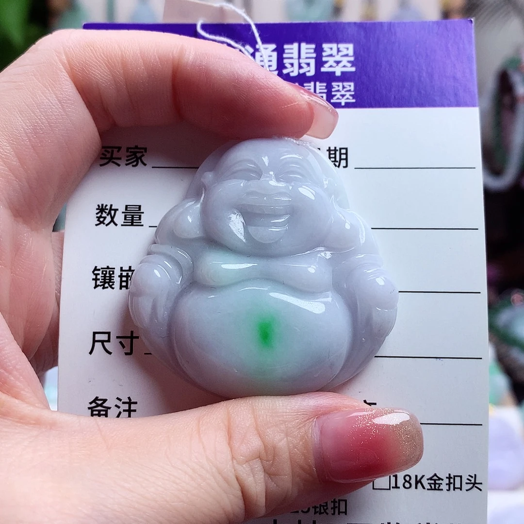 翡翠未镶嵌颈饰佛公18