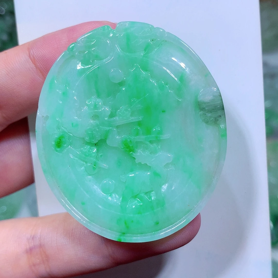 翡翠未镶嵌吊坠(不含链)