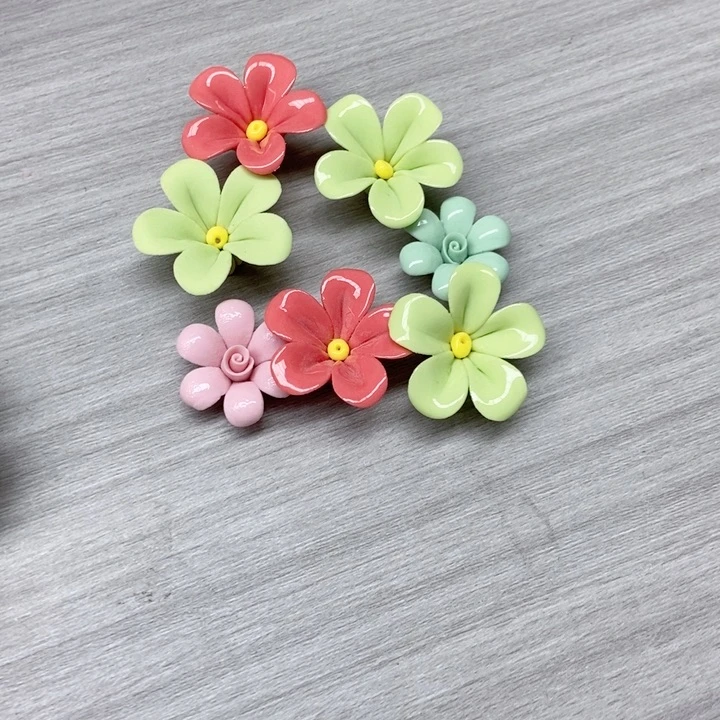 摆件手工制作陶瓷花冰箱贴