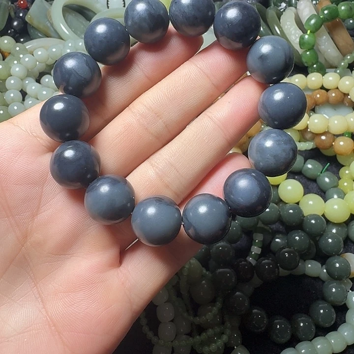 和田玉未镶嵌手链卡16