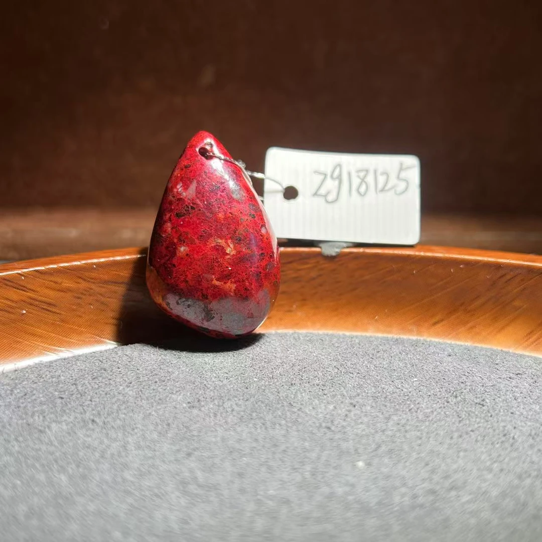 天然辰砂【张老斯珠宝】天然朱砂随形吊坠zg18125