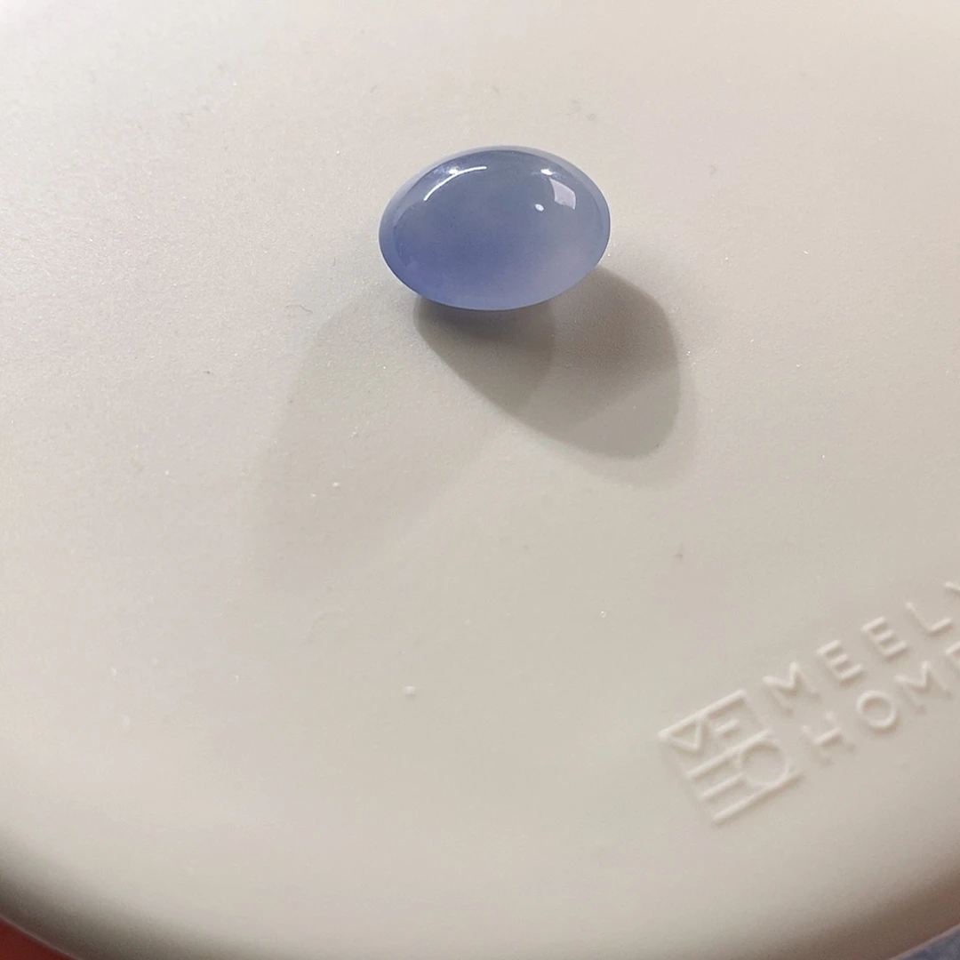 翡翠裸石冰胶紫蛋面