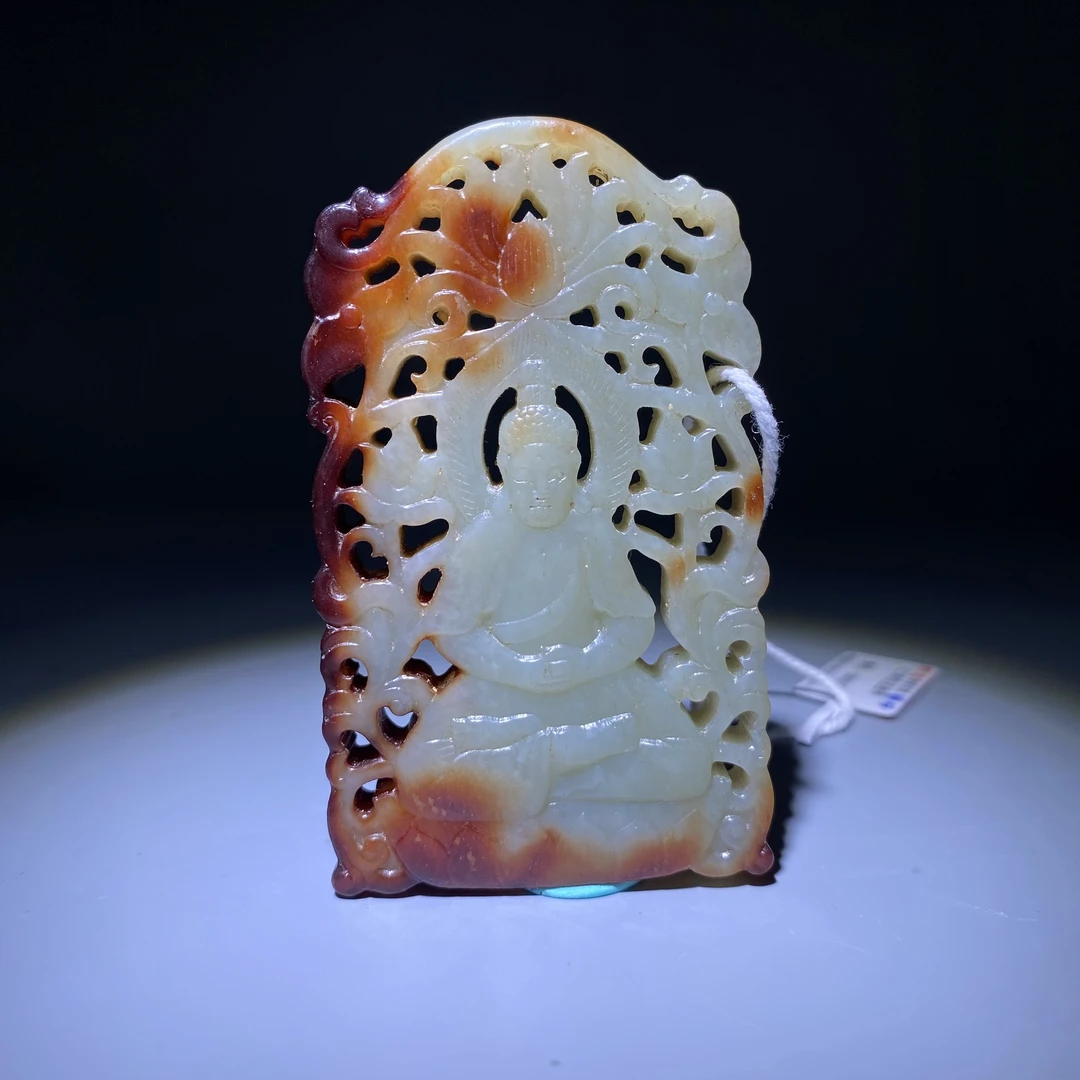 清-古玉镂空佛造像2506100062