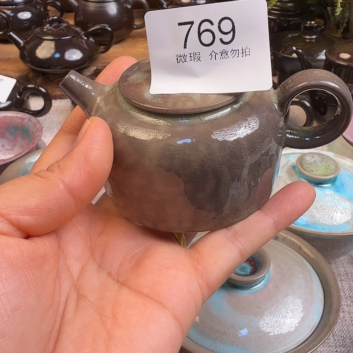 A***鱼炫彩手作柴烧全手工769