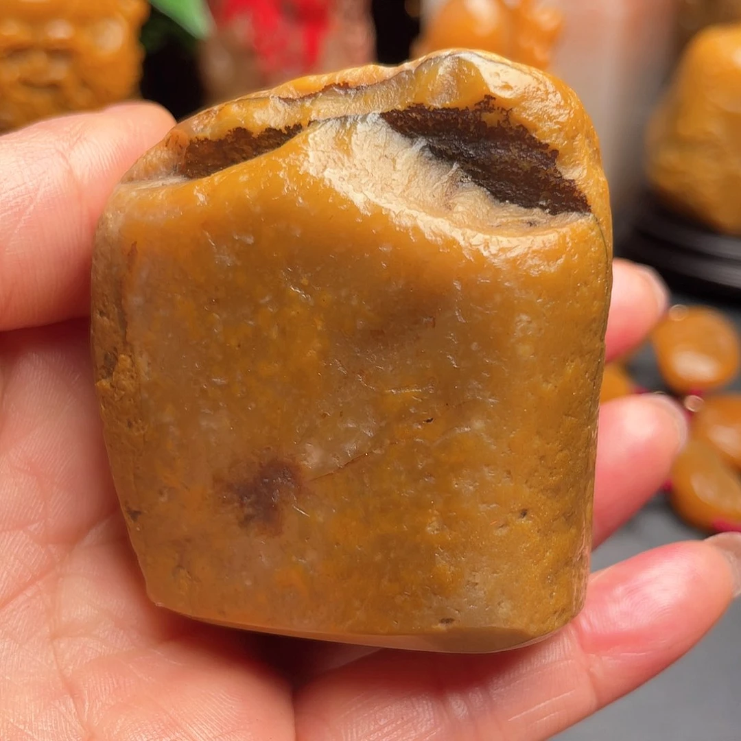 田黄石昌化田把件摆件印章