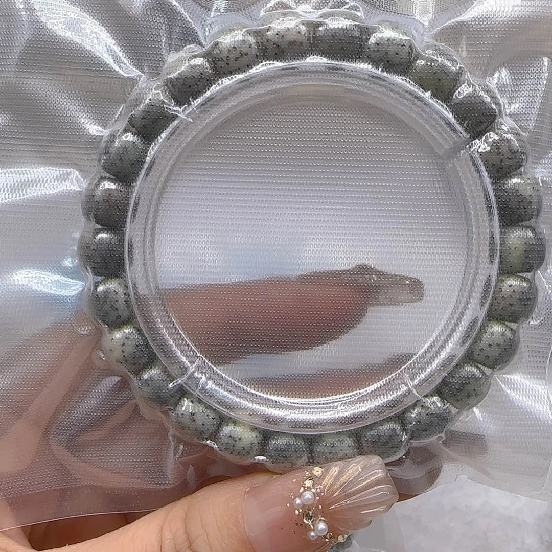 星月菩提手串59尽头绿包白星月菩提98桶单圈