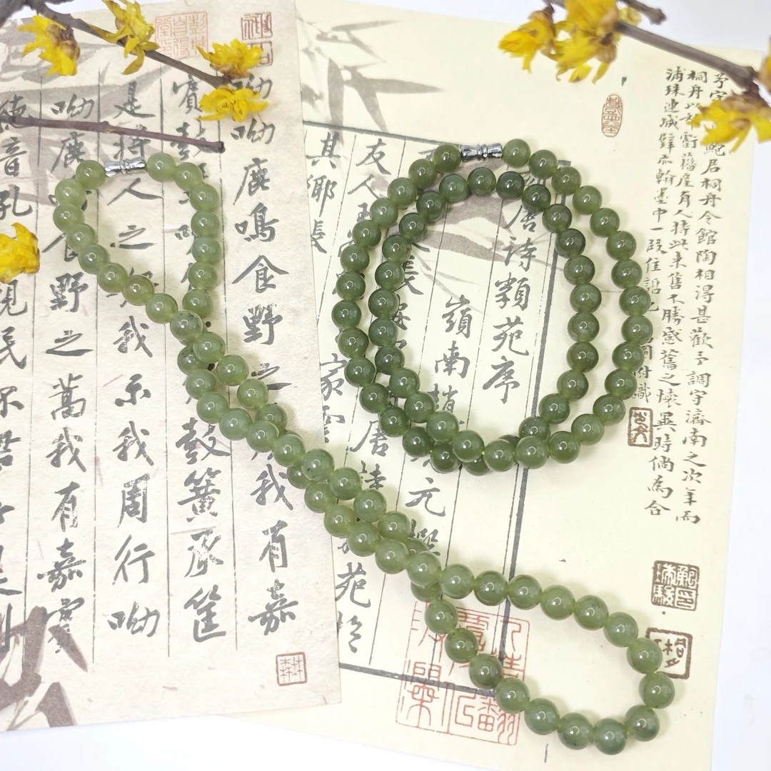 天然和田玉 古韵流芳妈妈链绕腕间的优雅 多样性发货拍一发一H358