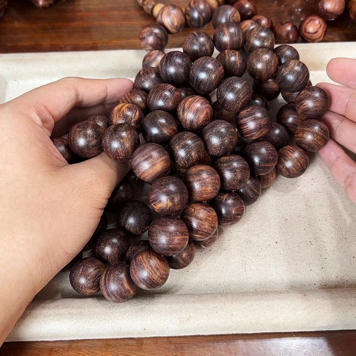 手串/手链黄花梨/降香黄檀20mm圆珠粗抛无胶无腊