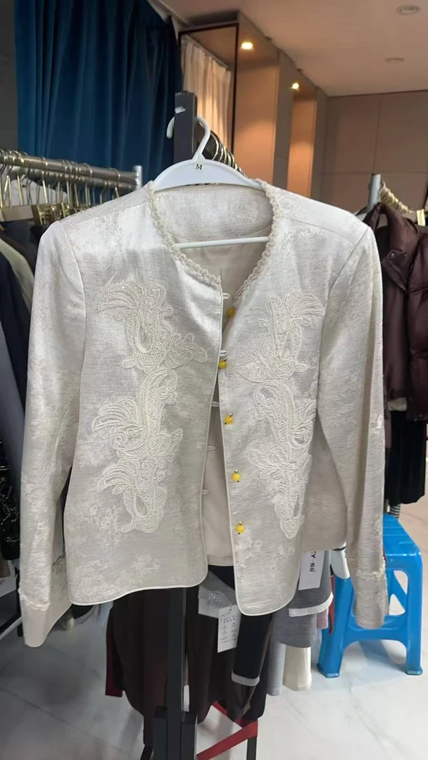 现货2507蕾丝百搭外套