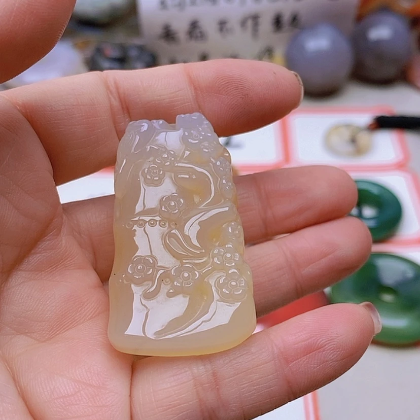 【闪购商品】未镶嵌玛瑙/玉髓珠宝半成品冰**爷