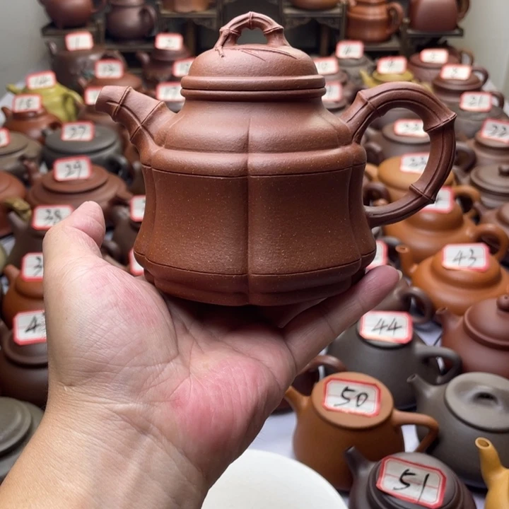 紫砂茶壶宜兴紫砂半手工