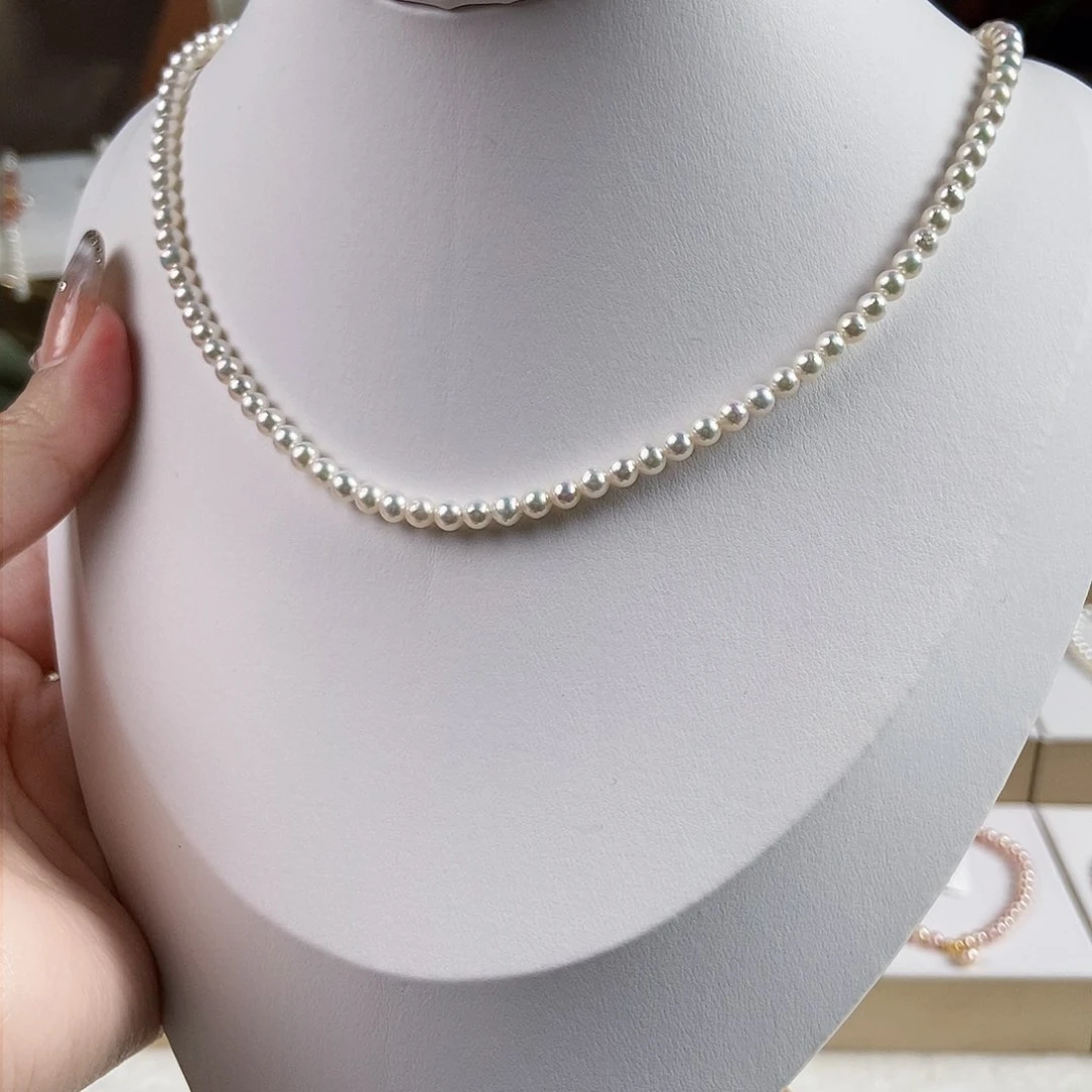 淡水珍珠颈饰银S925镶嵌