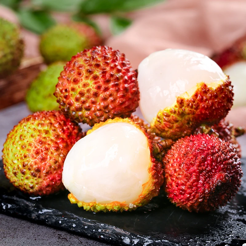 广东妃子笑荔枝4.5斤香甜多汁果肉白嫩新鲜/顺丰冷链