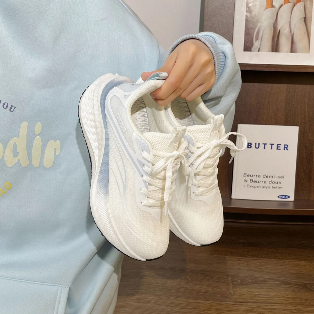 回力碳板体考体测跑鞋中考专用爆米花底减震透气跑步鞋学生运动鞋