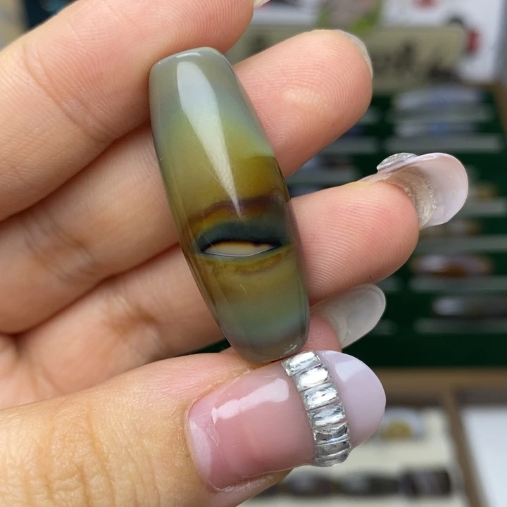 牙***店玛瑙/玉髓合金颈饰