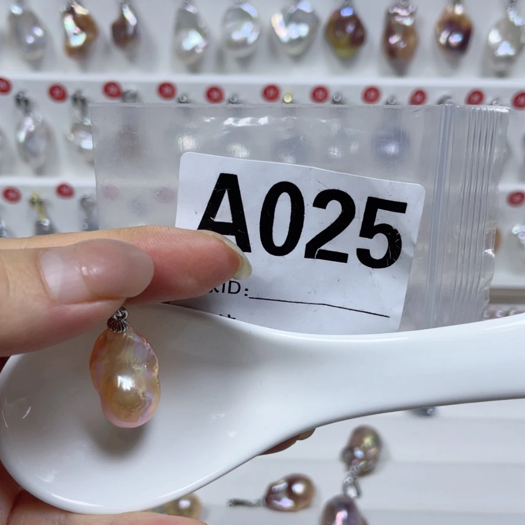 淡水珍珠巴洛克银S925镶嵌