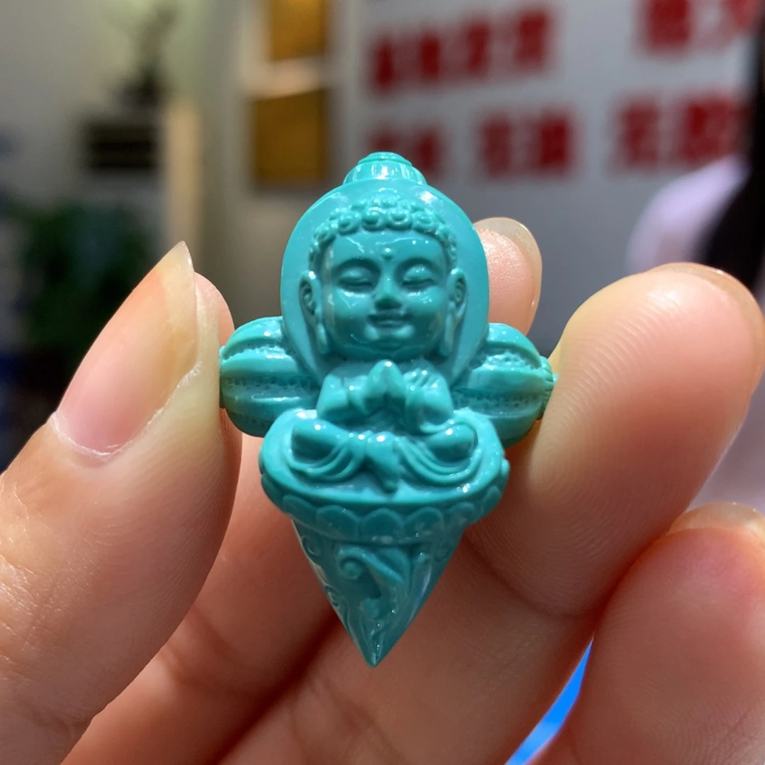 未镶嵌绿松石吊坠