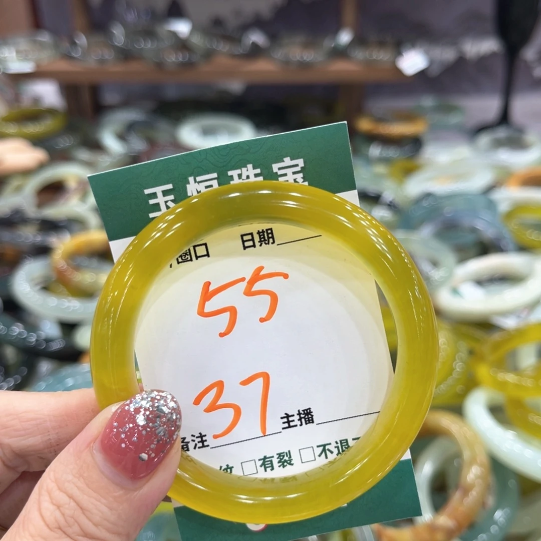未镶嵌蛇纹石玉手镯手镯
