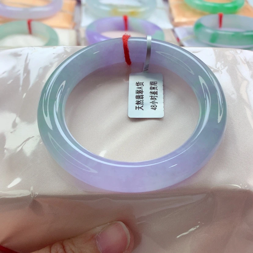 【闪购商品】翡翠手镯（圆镯）未镶嵌冰春彩A