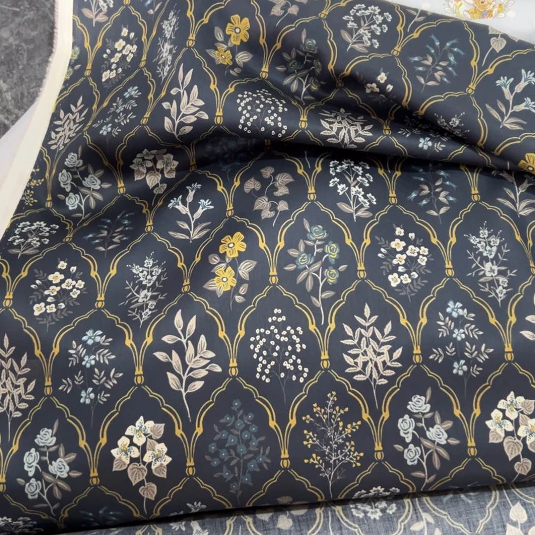 一米价纯棉80支贡缎1.5米宽果子布艺地卷