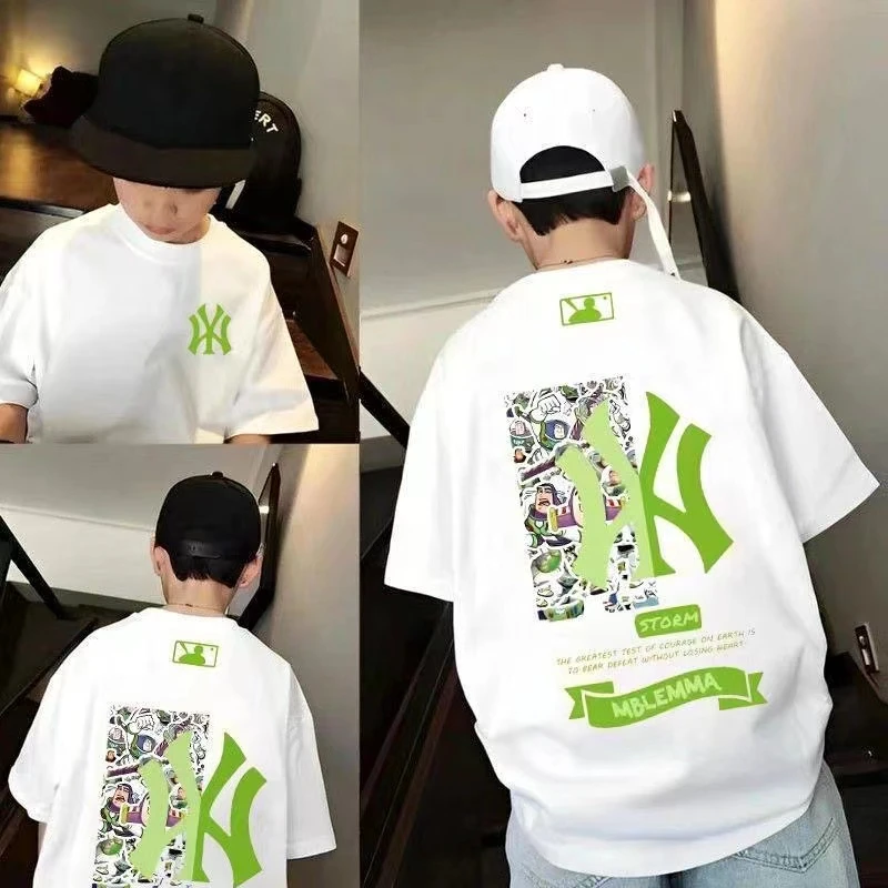 儿童短袖T恤卡通亲子装夏季巴斯光年上衣宽松百搭