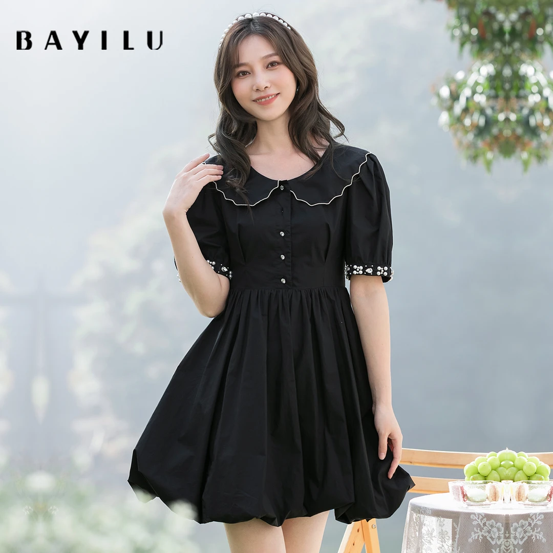 【多金】芭依璐女装夏季新款时尚连衣裙86L7017