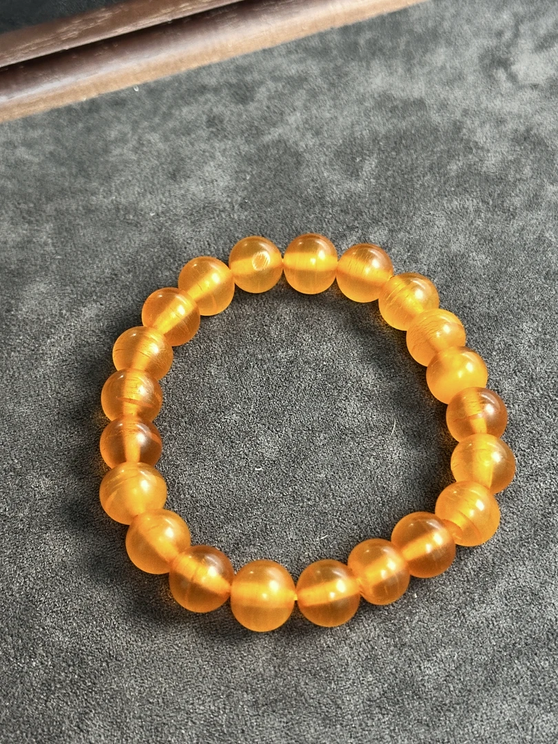 收藏品HJJ 精品货头毕业级圆珠手串