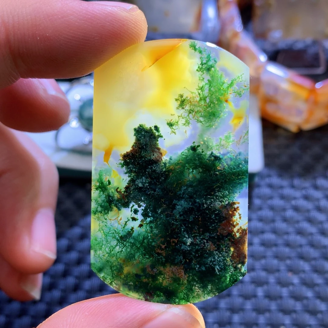 未镶嵌颈饰玛瑙/玉髓蝶*