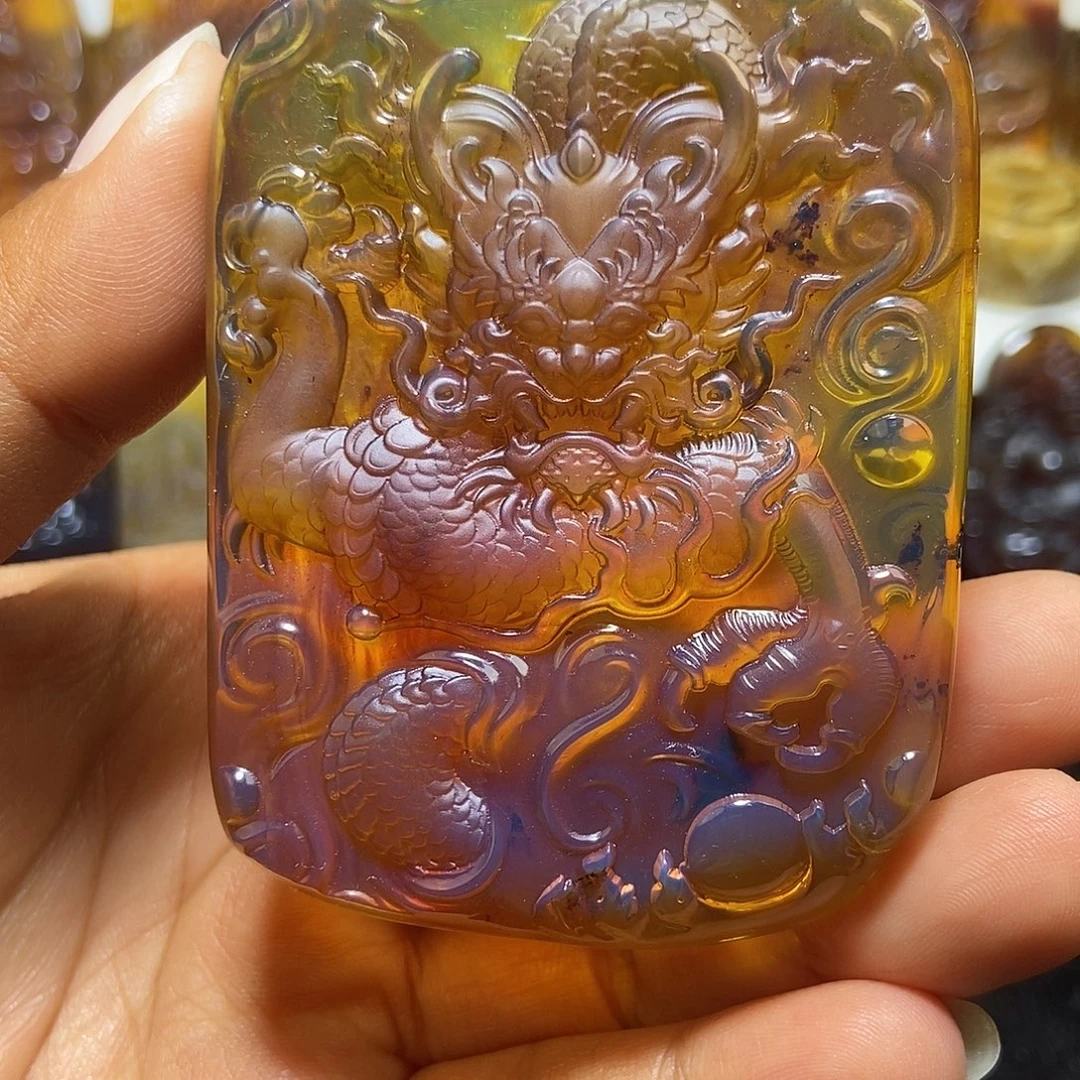 琥珀未镶嵌颈饰缅甸天然琥珀吊坠