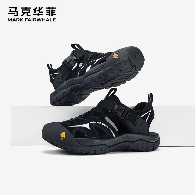 马克华菲溯溪鞋男包头登山男鞋夏季2025新款沙滩洞洞鞋子男士凉鞋